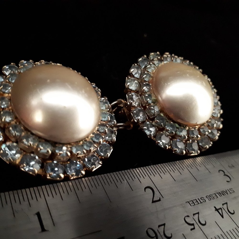 Coro Double Rhinestone Brooch - Picture 6 of 8